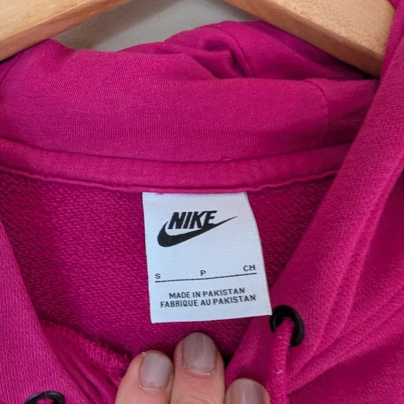 Nike Women's Pink Hooded Sweatshirt Size Small - Picture 2 of 6